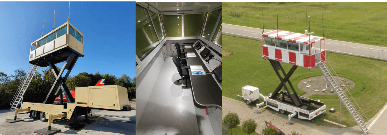 Mobile Elevating Trailer Mounted ATC Towers